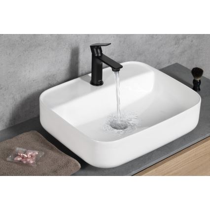 Sapho - Kran do umywalki PAX 16,5 cm matowy czarny