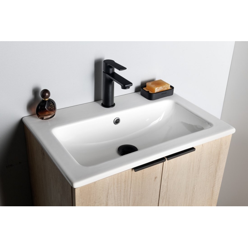 Sapho - Kran do umywalki PAX 16,5 cm matowy czarny