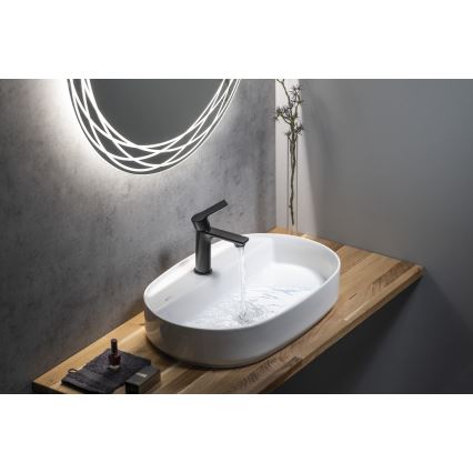 Sapho - Kran do umywalki PAX 16,5 cm matowy czarny