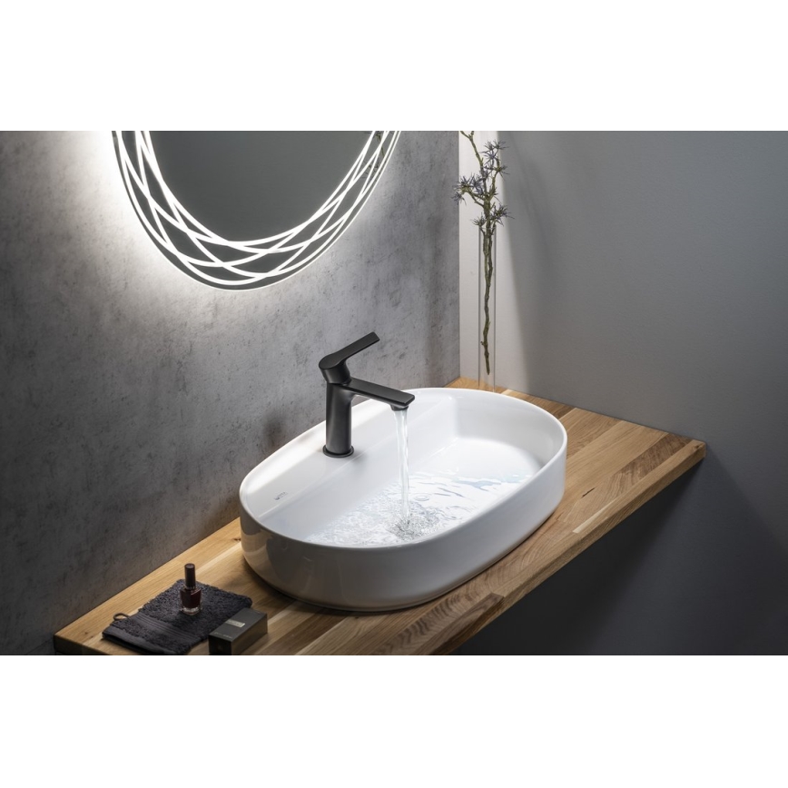 Sapho - Kran do umywalki PAX 16,5 cm matowy czarny