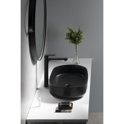 Sapho - Kran do umywalki PAX 31,5 cm matowy czarny