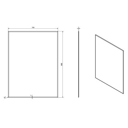 Sapho - Lustro ACCORD 70x90 cm