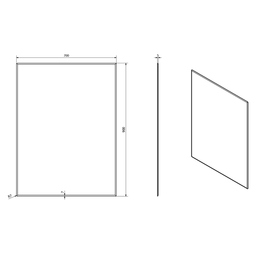 Sapho - Lustro ACCORD 70x90 cm