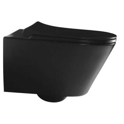Sapho - Miska WC podwieszana AVVA ceramika/czarna