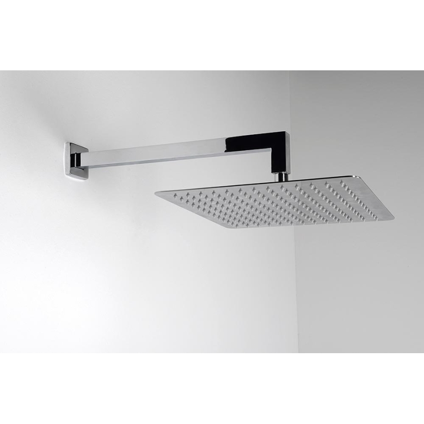 Sapho - Ramię prysznicowe kanciasty 40 cm chrom błyszczący