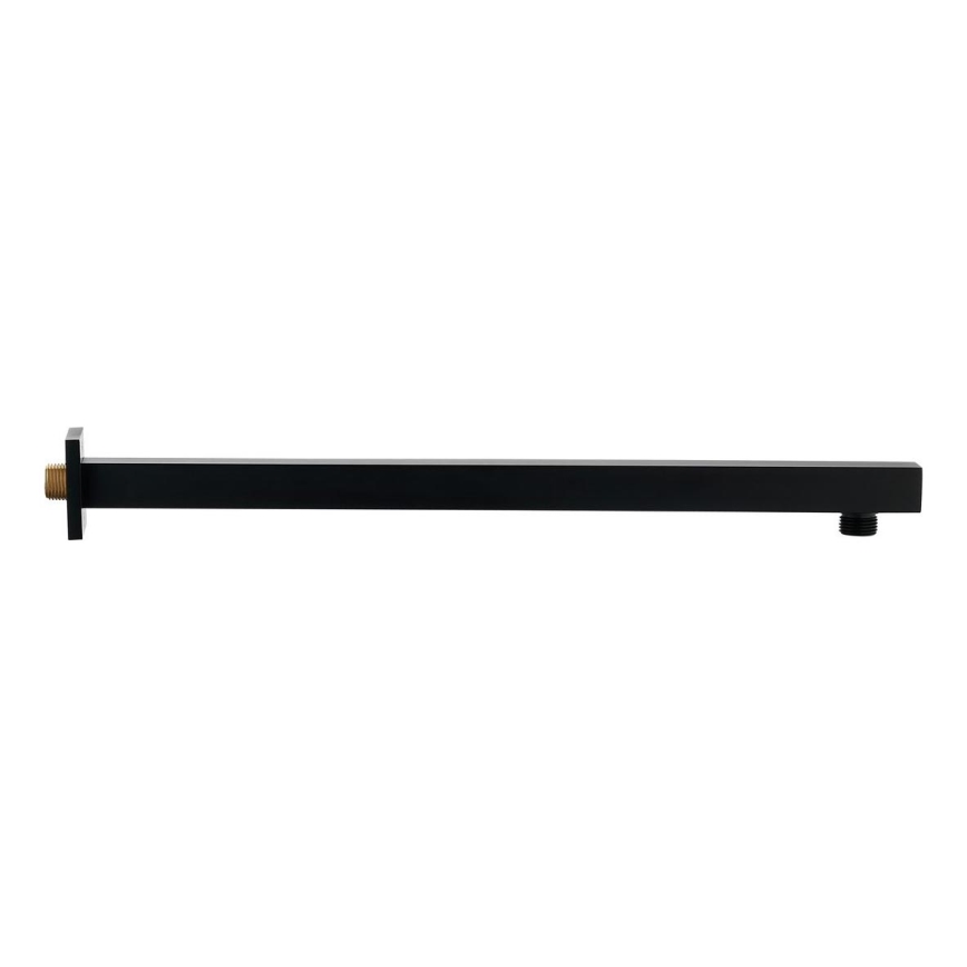 Sapho - Ramię prysznicowe kanciasty 40 cm matowy czarny
