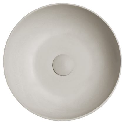Sapho - Umywalka nablatowa FORMIGO śr. 39 cm beton/piaskowy