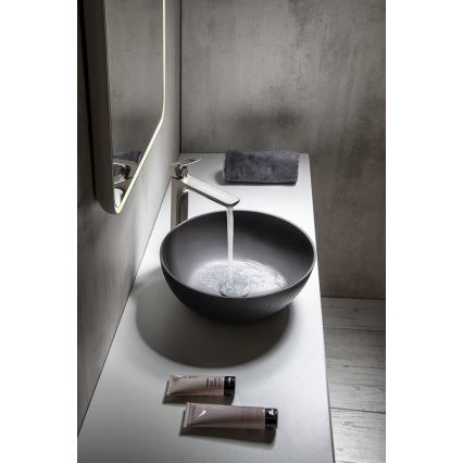 Sapho - Umywalka nablatowa FORMIGO Ø 39 cm beton/antracyt