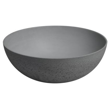 Sapho - Umywalka nablatowa FORMIGO Ø 39 cm beton/matowy szary