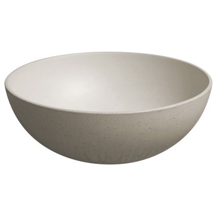 Sapho - Umywalka nablatowa FORMIGO Ø 39 cm beton/piaskowy