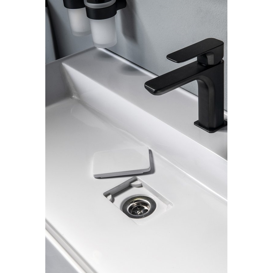 Sapho - Umywalka nablatowa GODIVA 68x44 cm marmur/biała