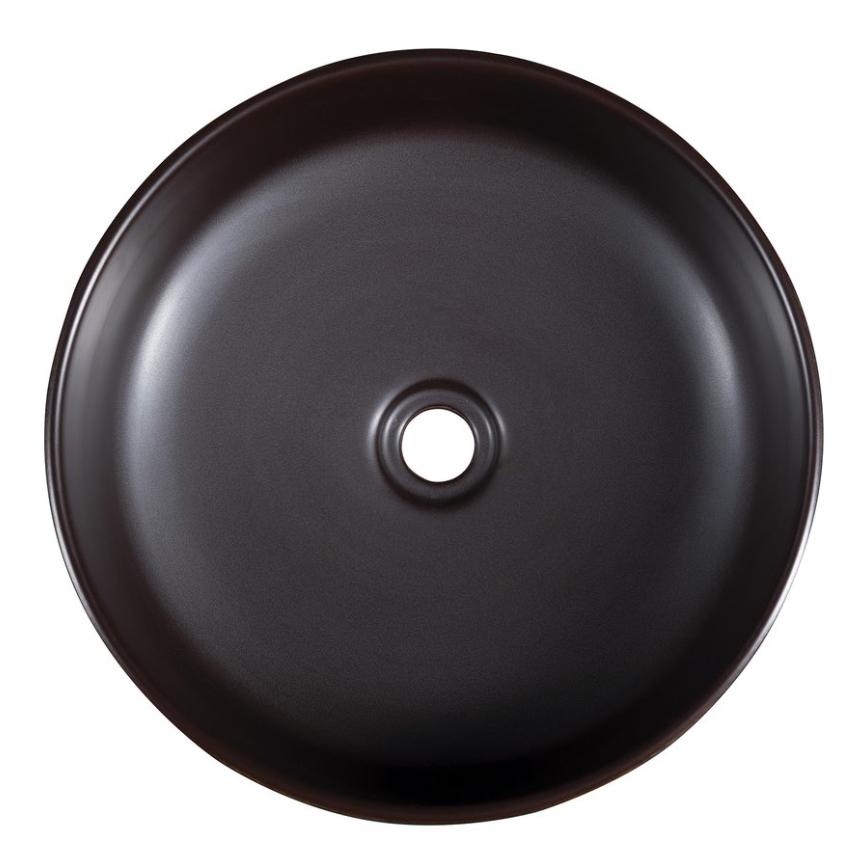 Sapho - Umywalka nablatowa PRIORI, Ø 41 cm, brązowo-niebieska