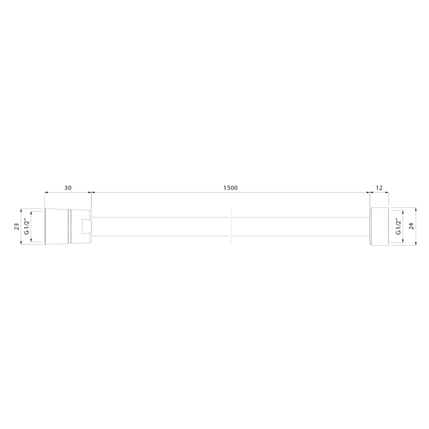 Sapho - Wąż prysznicowy SOFTFLEX 150 cm błyszczący chrom