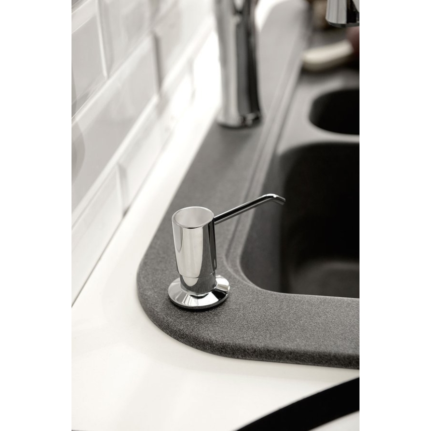 Sapho - Wpuszczany dozownik mydła, błyszczący chrom