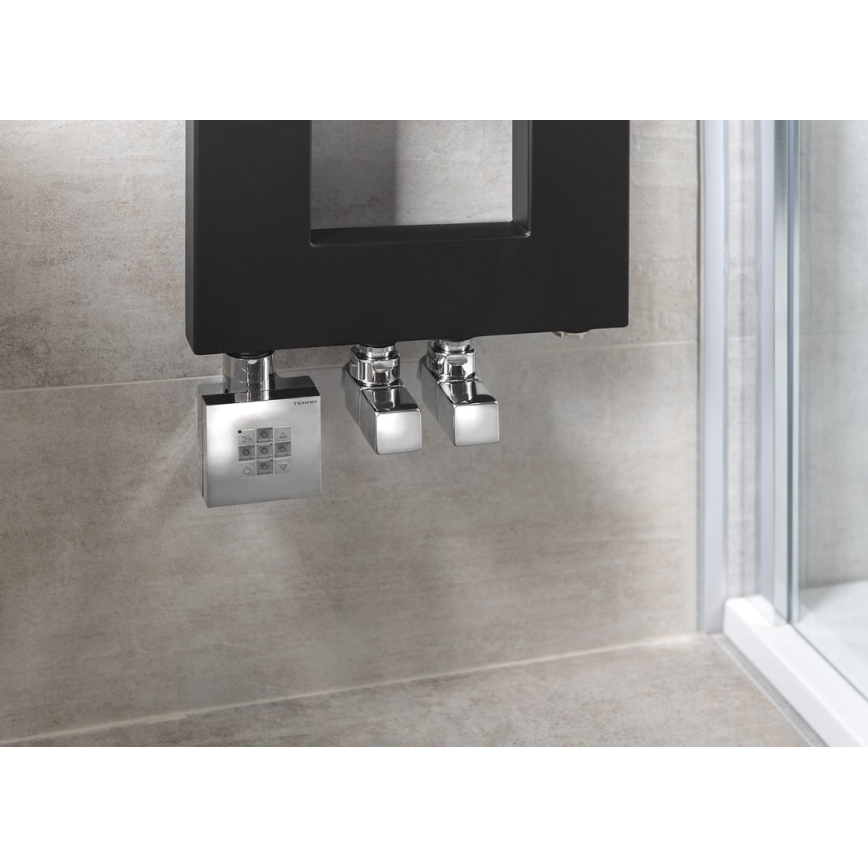 Sapho - Zestaw przyłączeniowy do zaworów kątowych CUBE, 2 szt., chrom błyszczący