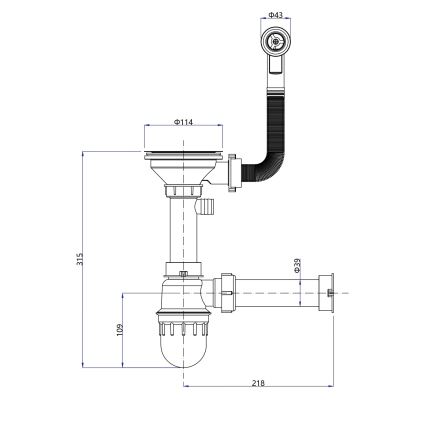 Sapho - Zlewozmywak kuchenny 77x44 cm granit/beżowy