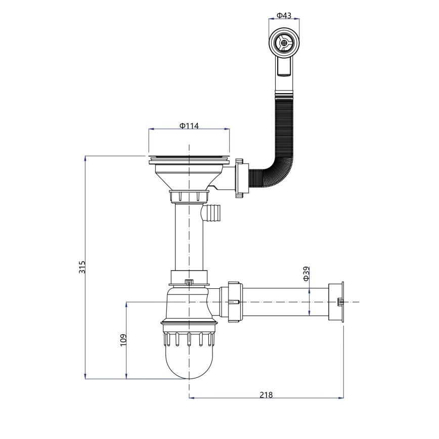 Sapho - Zlewozmywak kuchenny 77x44 cm granit/czarny