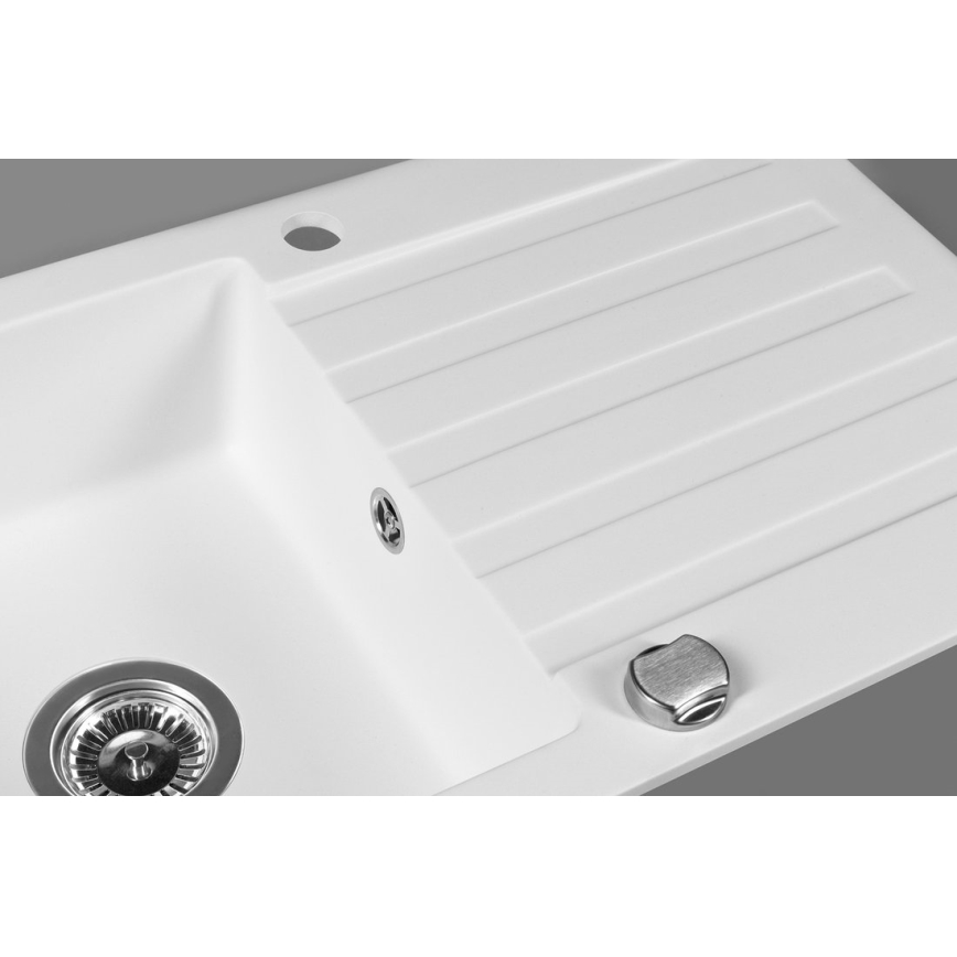 Sapho - Zlewozmywak kuchenny 78x44 cm granit/biały