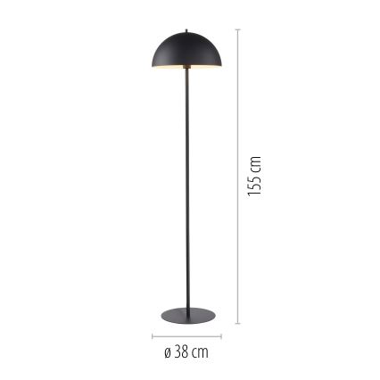 Schöner Wohnen 11727-18 - Lampa stojąca ALI 1xE27/25W/230V czarna