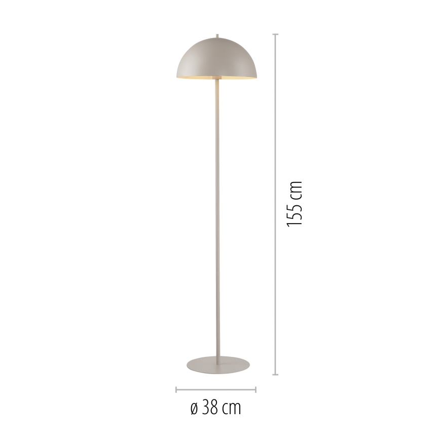 Schöner Wohnen 11727-39 - Lampa stojąca ALI 1xE27/25W/230V szara