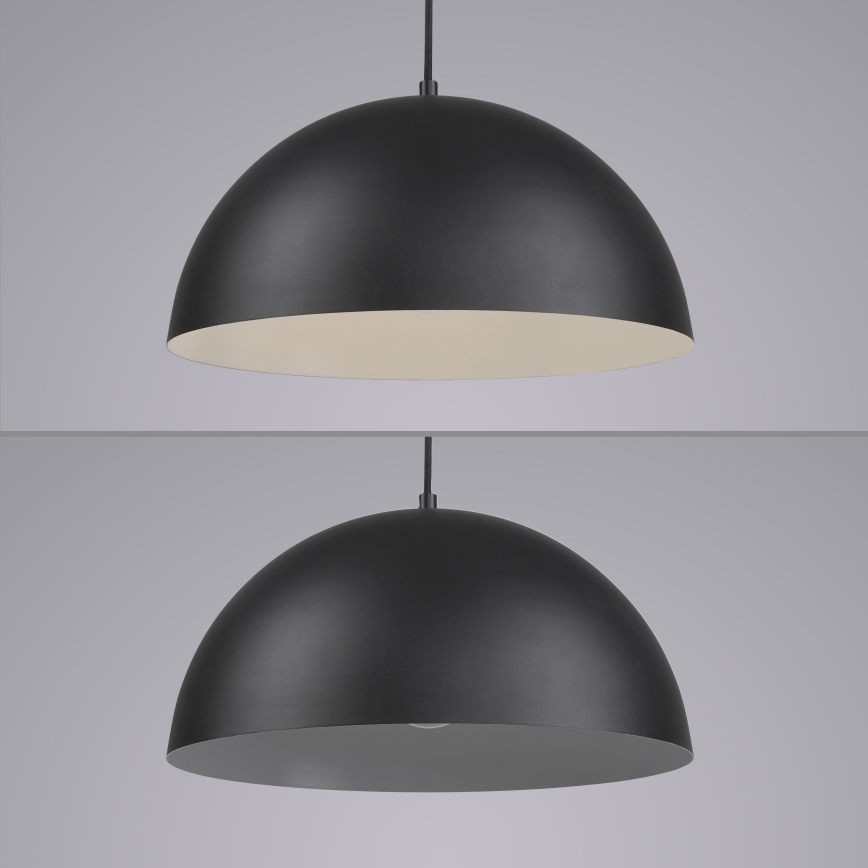 Schöner Wohnen 11728-18 - Lampa wisząca ALI na przewodzie 1xE27/25W/230V, średnica 38 cm, czarna