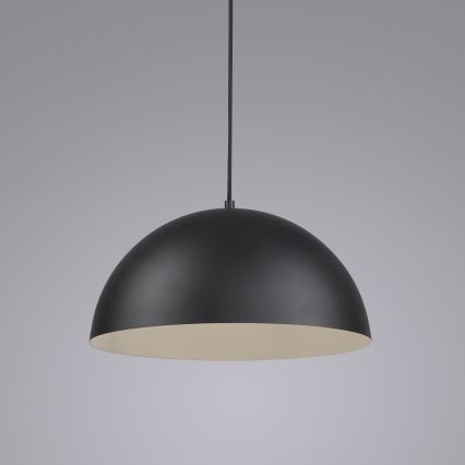 Schöner Wohnen 11728-18 - Lampa wisząca ALI na przewodzie 1xE27/25W/230V, średnica 38 cm, czarna