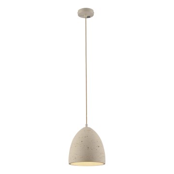 Schöner Wohnen 12540-42 - Lampa wisząca na przewodzie TRAVENTA 1xE27/40W/230V, śr. 21 cm, beton