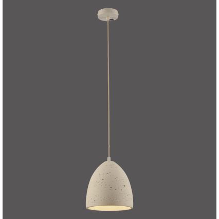 Schöner Wohnen 12540-42 - Lampa wisząca na przewodzie TRAVENTA 1xE27/40W/230V, śr. 21 cm, beton
