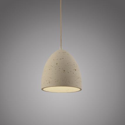 Schöner Wohnen 12540-42 - Lampa wisząca na przewodzie TRAVENTA 1xE27/40W/230V, śr. 21 cm, beton