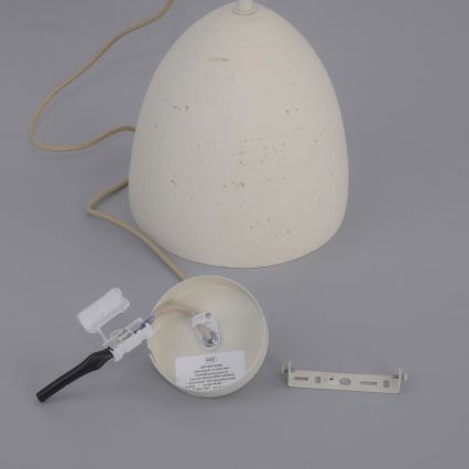 Schöner Wohnen 12540-42 - Lampa wisząca na przewodzie TRAVENTA 1xE27/40W/230V, śr. 21 cm, beton