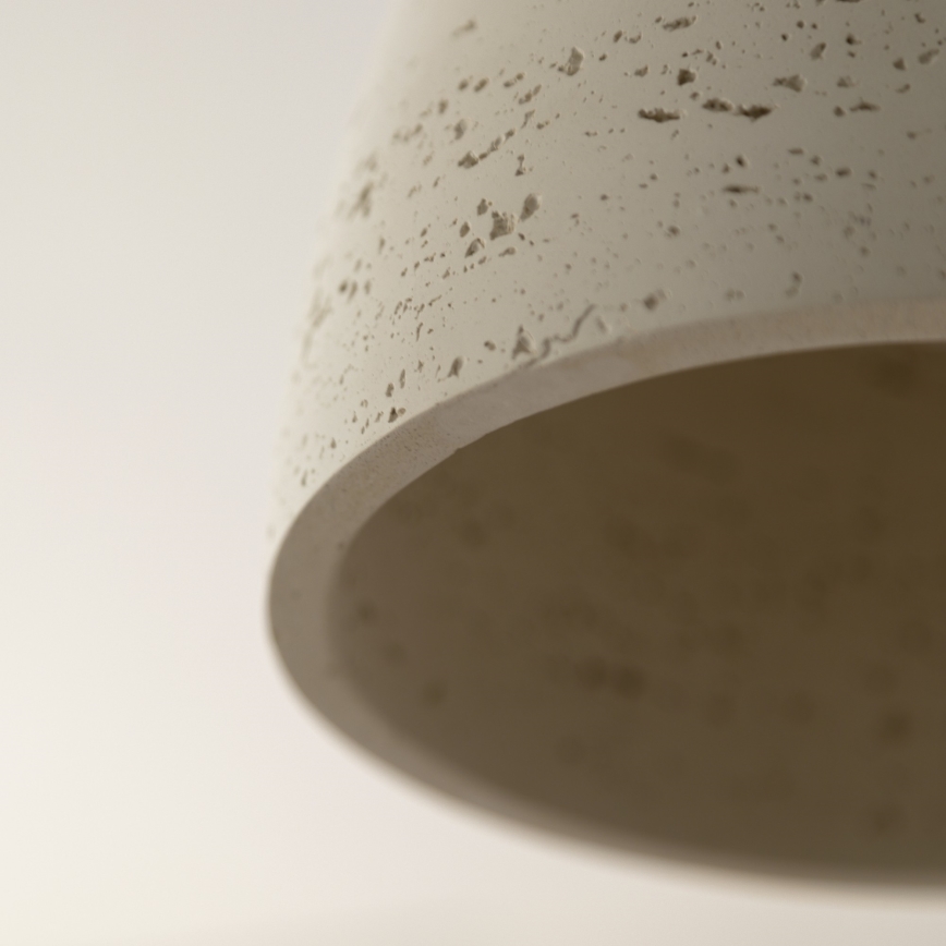 Schöner Wohnen 12541-42 - Lampa wisząca TRAVENTA na lince 3xE27/40W/230V, betonowa