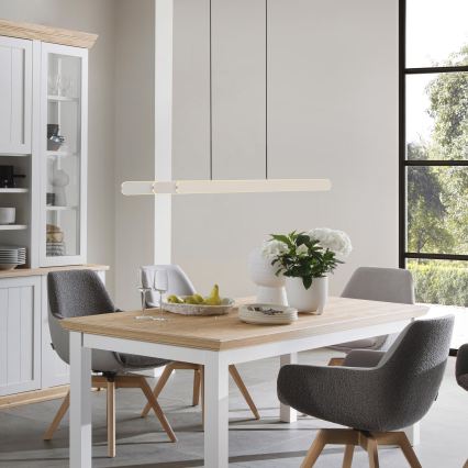 Schöner Wohnen 12577-39 - LED ściemnialny żyrandol na linkach ADRIANA ROUND 2xLED/24W/230V 2700/3000/3500/4000/5000K szary