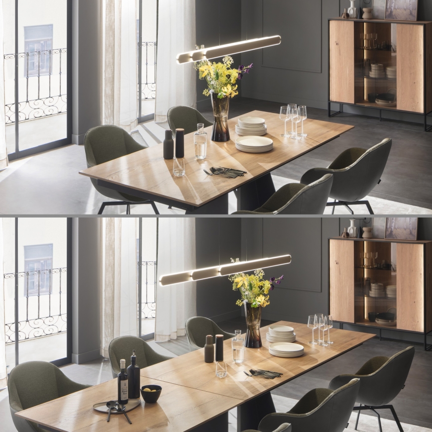 Schöner Wohnen 12577-39 - LED ściemnialny żyrandol na linkach ADRIANA ROUND 2xLED/24W/230V 2700/3000/3500/4000/5000K szary