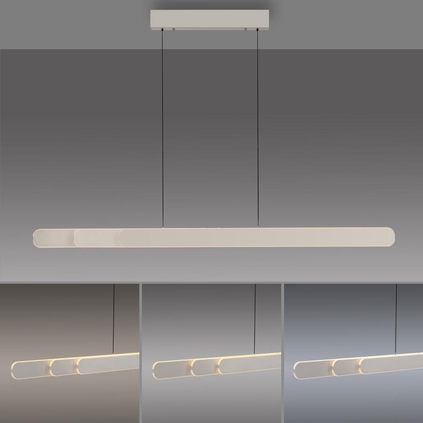 Schöner Wohnen 12577-39 - LED ściemnialny żyrandol na linkach ADRIANA ROUND 2xLED/24W/230V 2700/3000/3500/4000/5000K szary