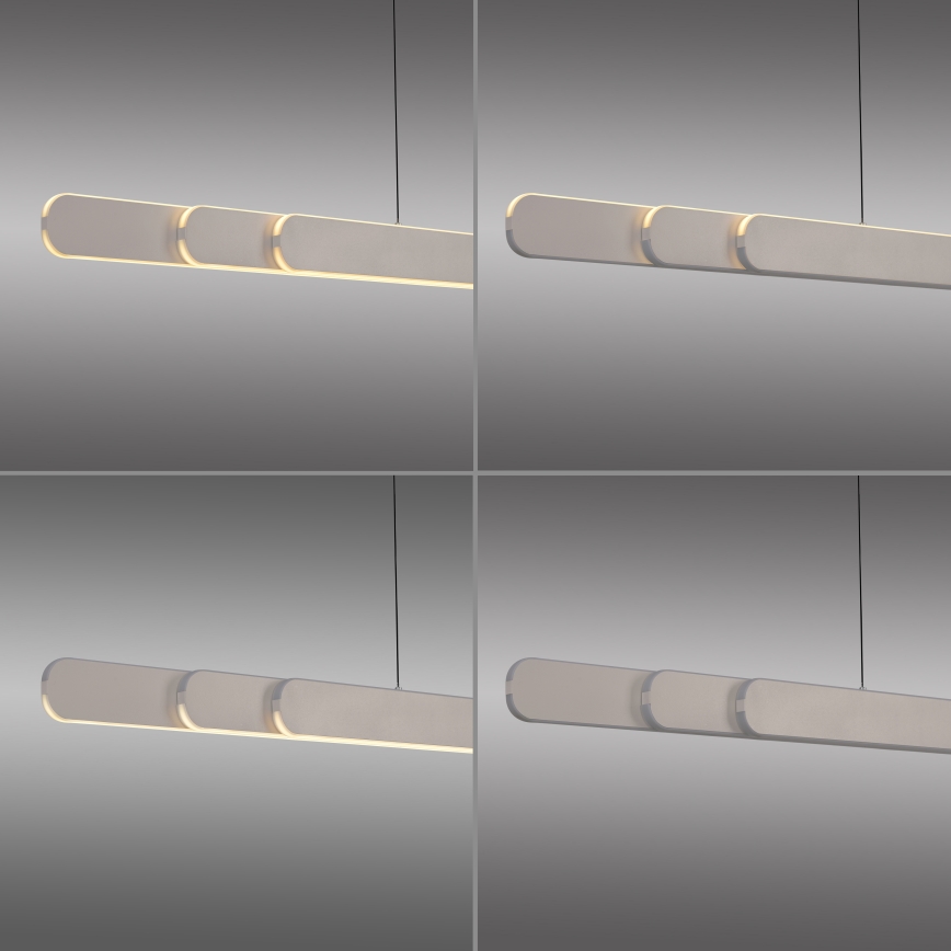 Schöner Wohnen 12577-39 - LED ściemnialny żyrandol na linkach ADRIANA ROUND 2xLED/24W/230V 2700/3000/3500/4000/5000K szary