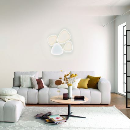 Schöner Wohnen 14038-16 - LED ściemnialna oprawa sufitowa PEBBLES LED/35,5W/230V biała