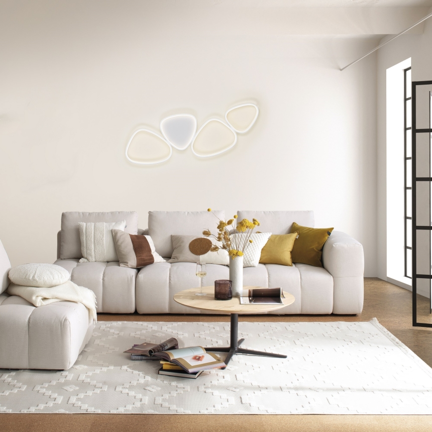 Schöner Wohnen 14039-16 - Ściemnialna oprawa sufitowa LED PEBBLES LED/35,5W/230V biała