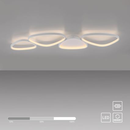 Schöner Wohnen 14039-16 - Ściemnialna oprawa sufitowa LED PEBBLES LED/35,5W/230V biała