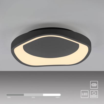 Schöner Wohnen 14233-18 - ściemnialna lampa sufitowa LED MONTA LED/21W/230V, śr. 40 cm, czarna