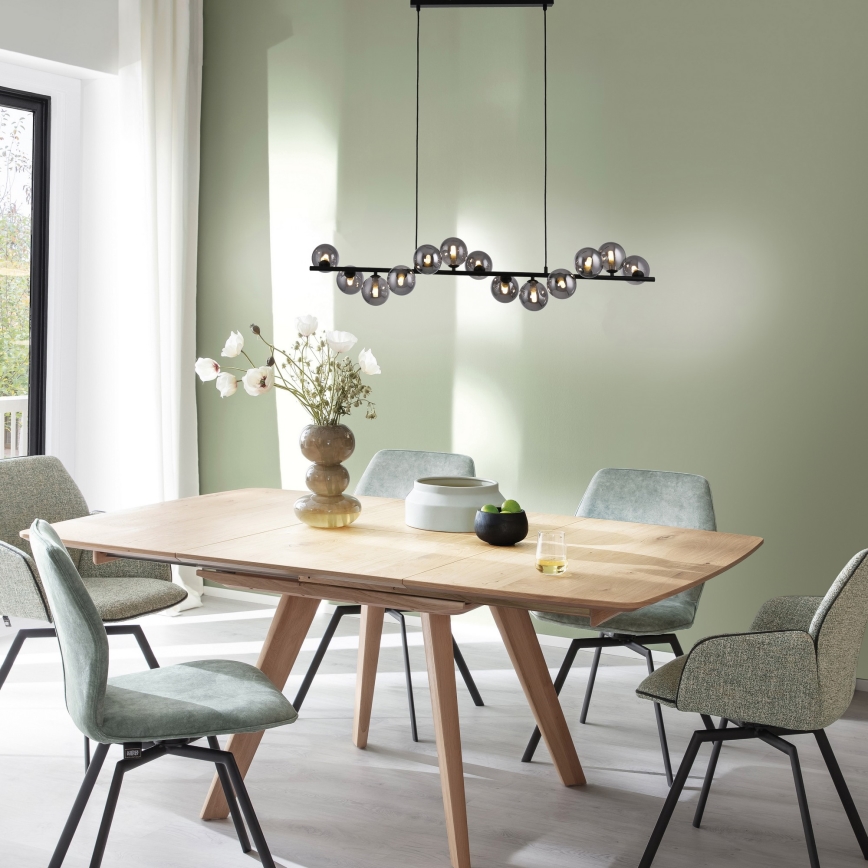 Schöner Wohnen 14504-18 - Żyrandol LED na linkach DUBAI 13xG9/3W/230V czarny/przydymiony