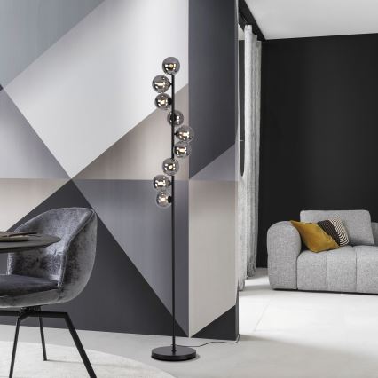 Schöner Wohnen 14506-18 - Lampa stojąca LED DUBAI 9xG9/3W/230V czarna/przydymiona