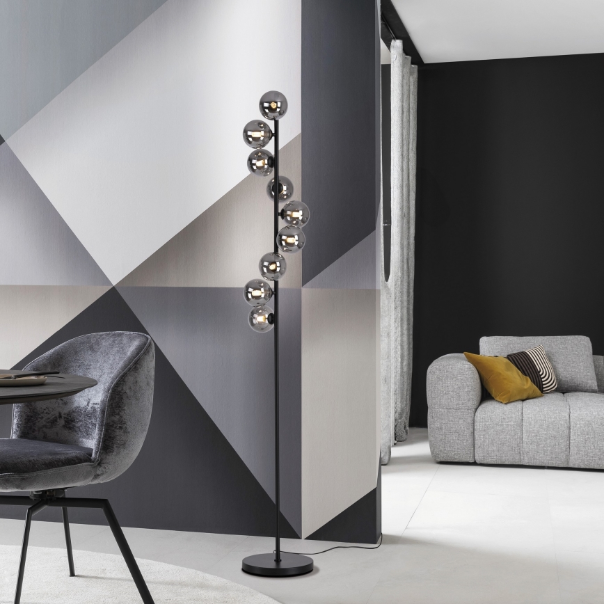 Schöner Wohnen 14506-18 - Lampa stojąca LED DUBAI 9xG9/3W/230V czarna/przydymiona