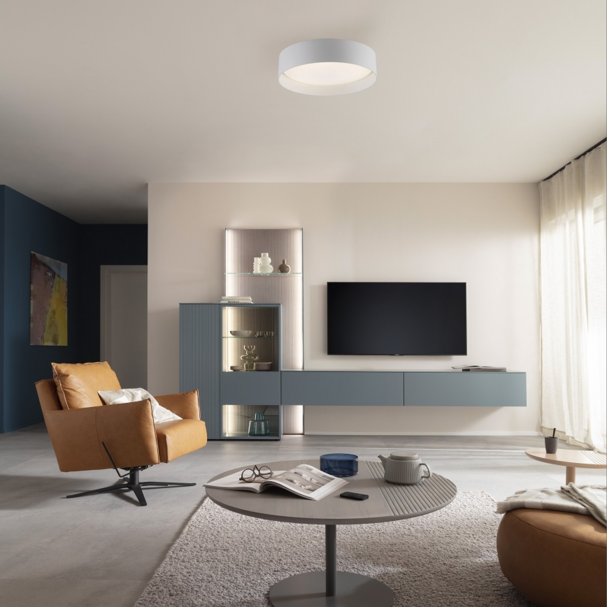 Schöner Wohnen 14593-16 - LED ściemnialna lampa sufitowa TAVOLI LED/10W/230V 2700-6500K śr. 28,5 cm biała + pilot zdalnego sterowania