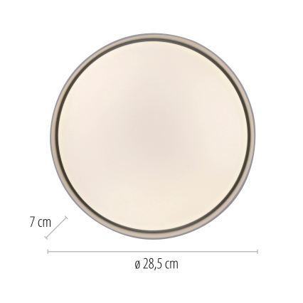 Schöner Wohnen 14593-16 - LED ściemnialna lampa sufitowa TAVOLI LED/10W/230V 2700-6500K śr. 28,5 cm biała + pilot zdalnego sterowania