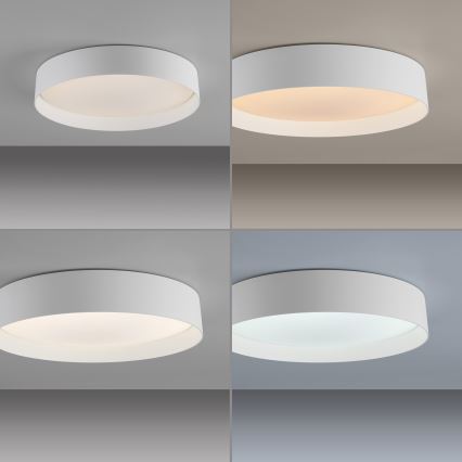 Schöner Wohnen 14594-16 - Ściemnalna oprawa sufitowa LED TAVOLI LED/20W/230V 2700-6500K średnica 39 cm biała + pilot zdalnego sterowania