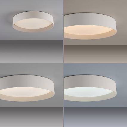 Schöner Wohnen 14594-39 - Ściemnialna oprawa sufitowa LED TAVOLI LED/20W/230V 2700-6500K Ø 39 cm szara + pilot zdalnego sterowania