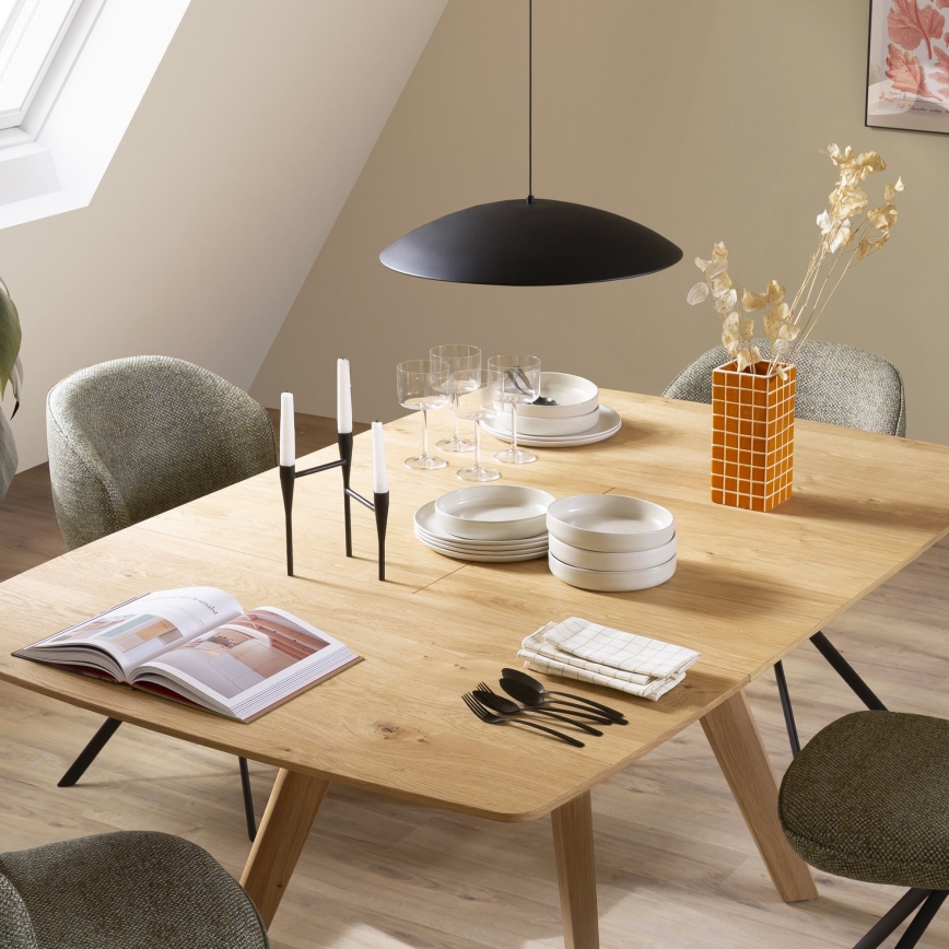 Schöner Wohnen 14606-18 - Ściemnialna lampa wisząca LED na lince LENTE LED/17W/230V Ø 40 cm czarna