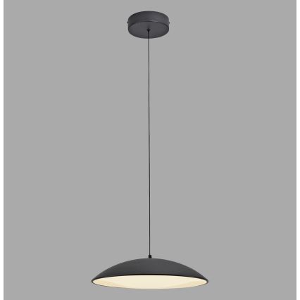 Schöner Wohnen 14606-18 - Ściemnialna lampa wisząca LED na lince LENTE LED/17W/230V Ø 40 cm czarna