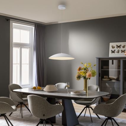 Schöner Wohnen 14607-16 - ściemnialna lampa wisząca na lince LENTE LED/23W/230V Ø 50 cm biała