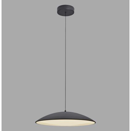 Schöner Wohnen 14607-18 - ściemnialna lampa wisząca na lince LENTE LED/23W/230V średnica 50 cm czarna